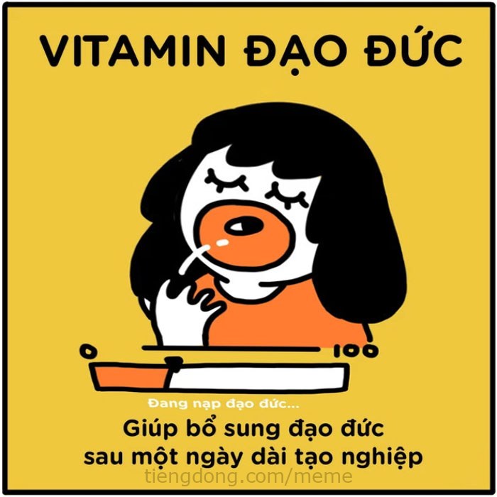 Hình ảnh meme Vitamin đạo đức