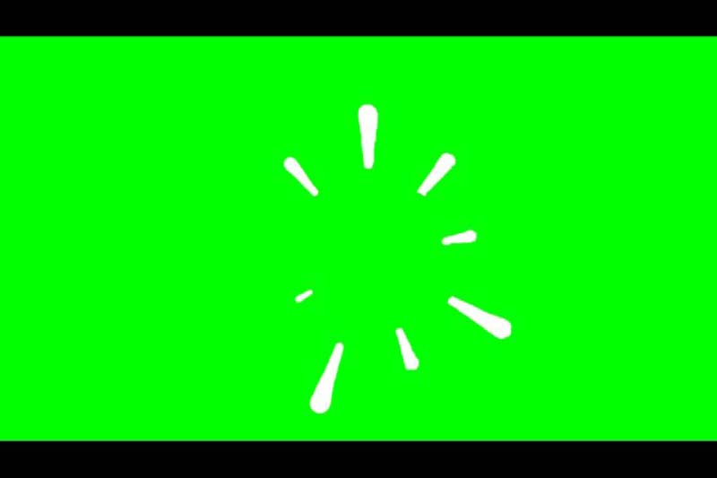 Video Burst Animation Accents green screen