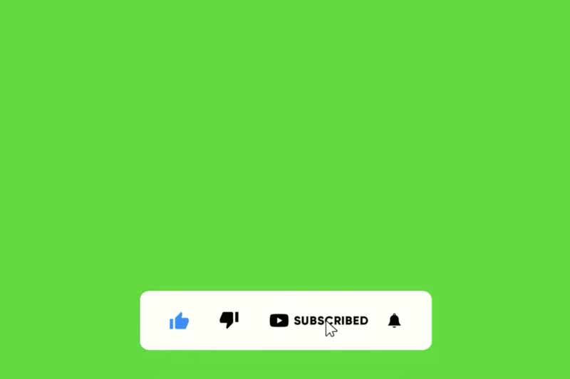 Video nút Subscribe nền xanh